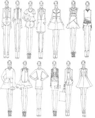 服裝設計關于線稿(漂亮的服裝效果圖從線條開始!)